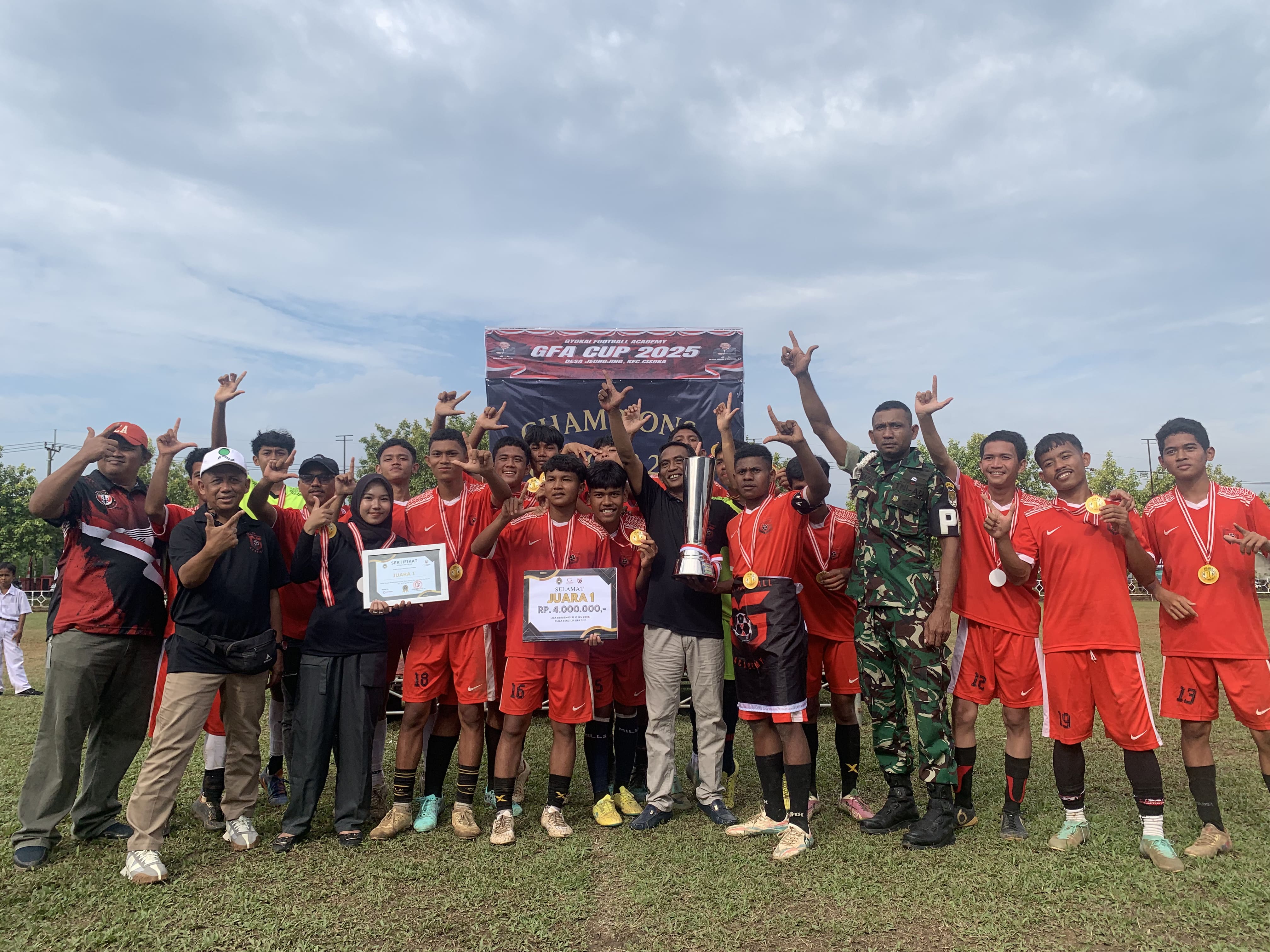 Tim GFA Raih Juara 1 di Gyokai Football Academy Cup 2025 dengan Skor 2-0